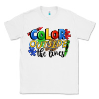 White Color outside the lines Classic Tee - FaDigitalArtStudio