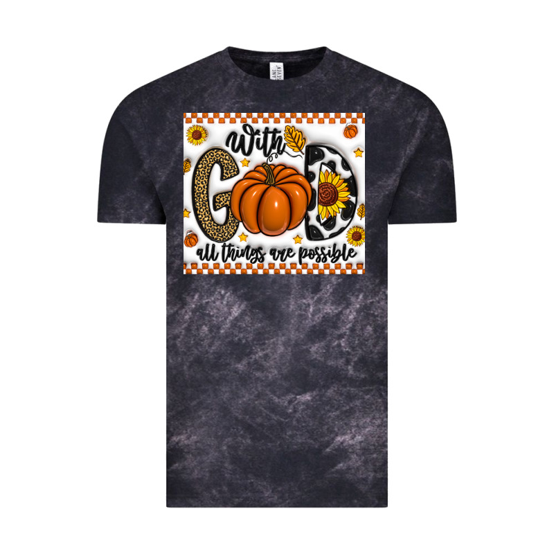 With God All Things Are Possible Vintage Tee by CowhideDigitalArt | Teevron