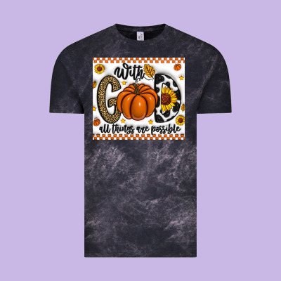 With God All Things Are Possible Vintage Tee Designed By Cowhidedigitalart