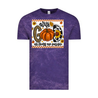 Cloud Purple With God All Things Are Possible Vintage Tee - CowhideDigitalArt