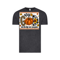 Vintage Black With God All Things Are Possible Vintage Tee - CowhideDigitalArt