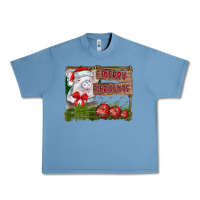 Pebble Blue merry Christmas pig Urban Heavy Tee - CowhideDigitalArt