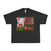 Pigment Black merry Christmas pig Urban Heavy Tee - CowhideDigitalArt