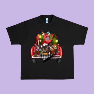 Christmas Truck Urban Heavy Tee Designed By Ranaportraitstore