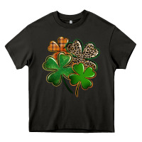 Asphalt Leopard shamrock St. Patricks Day Heavy Core Tee - FaDigitalArtStudio