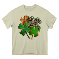 Mossy Leopard shamrock St. Patricks Day Heavy Core Tee - FaDigitalArtStudio
