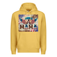 Antique Gold american mama Premium Hoodie - BarkalooDesign