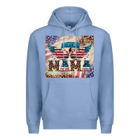 Colony Blue american mama Premium Hoodie - BarkalooDesign