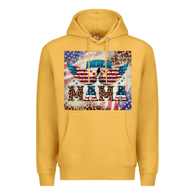 American Mama Premium Hoodie by BarkalooDesign | Teevron