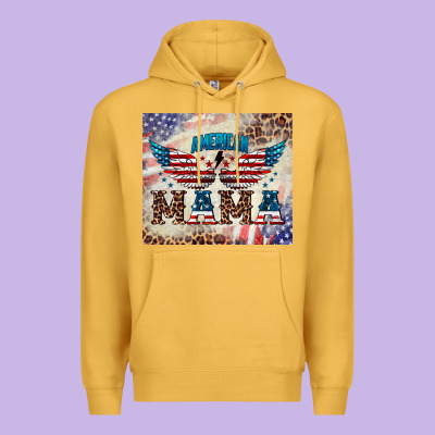American Mama Premium Hoodie Designed By Barkaloodesign