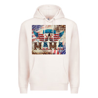 Pale Pink american mama Premium Hoodie - BarkalooDesign