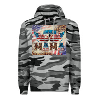 Slate Camo american mama Premium Hoodie - BarkalooDesign
