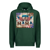 Sports Green american mama Premium Hoodie - BarkalooDesign