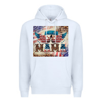White american mama Premium Hoodie - BarkalooDesign