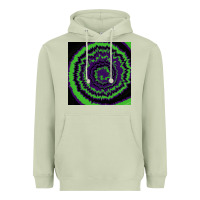 Matcha halloween tie dye pattern black Heavyweight Hoodie - RanaPortraitStore