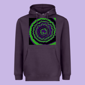Halloween Tie Dye Pattern Black Heavyweight Hoodie Designed By Ranaportraitstore