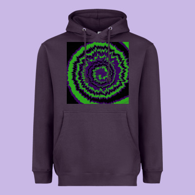 Halloween Tie Dye Pattern Black Heavyweight Hoodie Designed By Ranaportraitstore
