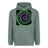 Sage halloween tie dye pattern black Heavyweight Hoodie - RanaPortraitStore