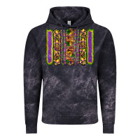 Cloud Black mardi gras fleur de lis mask leopard glitter  brushstrokes Vintage Hoodie - Artiststas