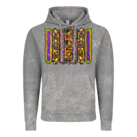 Cloud Rock mardi gras fleur de lis mask leopard glitter  brushstrokes Vintage Hoodie - Artiststas