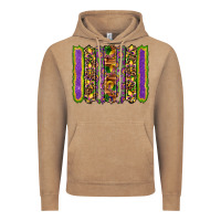 Vintage Coffee mardi gras fleur de lis mask leopard glitter  brushstrokes Vintage Hoodie - Artiststas