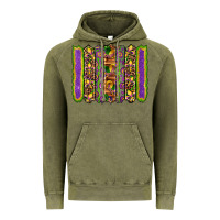 Vintage Olive mardi gras fleur de lis mask leopard glitter  brushstrokes Vintage Hoodie - Artiststas