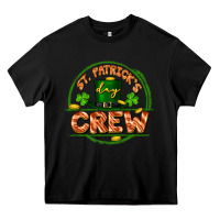 Black St. Patrick's Day crew Heavy Core Tee - FaDigitalArtStudio
