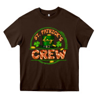 Chocolate Brown St. Patrick's Day crew Heavy Core Tee - FaDigitalArtStudio