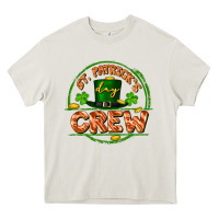 Cream St. Patrick's Day crew Heavy Core Tee - FaDigitalArtStudio