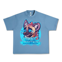 Pebble Blue hyena terrible anxiety Urban Heavy Tee - linhVisuals