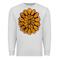 Dove Grey orange gemstone Premium Sweatshirt - RanaPortraitStore