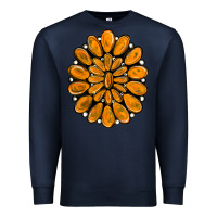 Navy orange gemstone Premium Sweatshirt - RanaPortraitStore