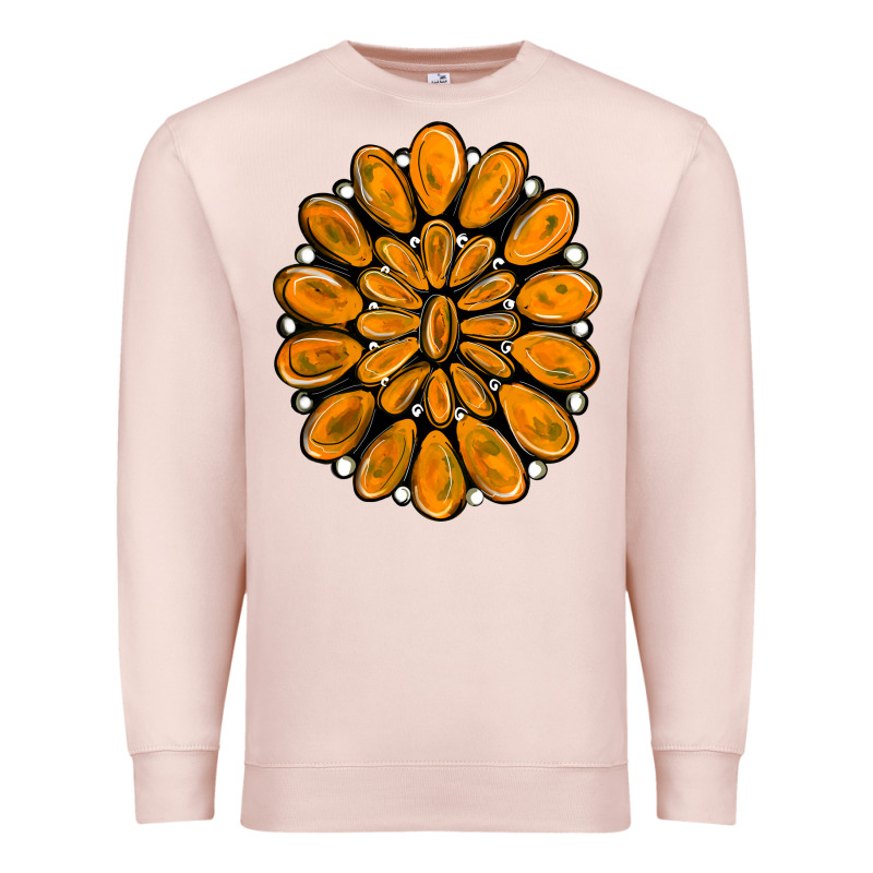 Orange Gemstone Premium Sweatshirt by RanaPortraitStore | Teevron