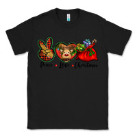 Black peace love Christmas Classic Tee - BarkalooDesign
