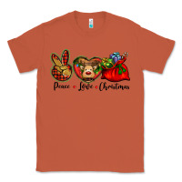 Copper peace love Christmas Classic Tee - BarkalooDesign