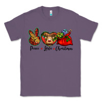 Lavender peace love Christmas Classic Tee - BarkalooDesign