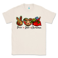 Natural peace love Christmas Classic Tee - BarkalooDesign