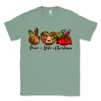 Sage peace love Christmas Classic Tee - BarkalooDesign