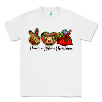 White peace love Christmas Classic Tee - BarkalooDesign