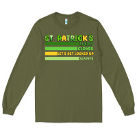 Army Green st. patrick's lucky clover  artiststas Long Sleeve Tee - Artiststas