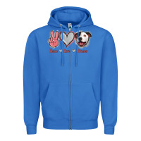 True Royal Peace Love Pitties Zipper Hoodie - Jasminsmagicworld