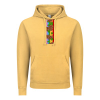 Vintage Mustard St. Patrick's Day Western Shamrock Leopard Rainbow Vintage Hoodie - Artiststas