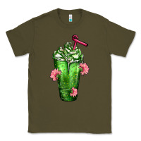Army Green Western Cactus Cold Frappe Classic Tee - FaDigitalArtStudio