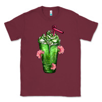 Burgundy Western Cactus Cold Frappe Classic Tee - FaDigitalArtStudio