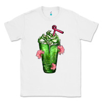 White Western Cactus Cold Frappe Classic Tee - FaDigitalArtStudio
