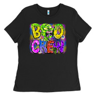 Black boo crew Ladies Tee - CowhideDigitalArt