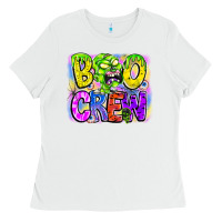 White boo crew Ladies Tee - CowhideDigitalArt