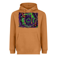 Meerkat halloween witch hat backgraund Heavyweight Hoodie - RanaPortraitStore