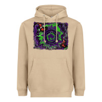 Mushroom halloween witch hat backgraund Heavyweight Hoodie - RanaPortraitStore