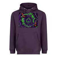 Plum halloween witch hat backgraund Heavyweight Hoodie - RanaPortraitStore